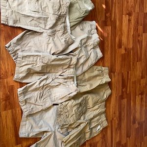 KHAKI CARGO SHORTS  SIZE 10 (6) Size 8 (1)